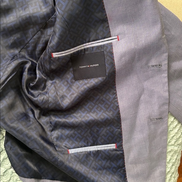 Tommy Hilfiger Light Blue Gray Men’s Blazer - Picture 11 of 12